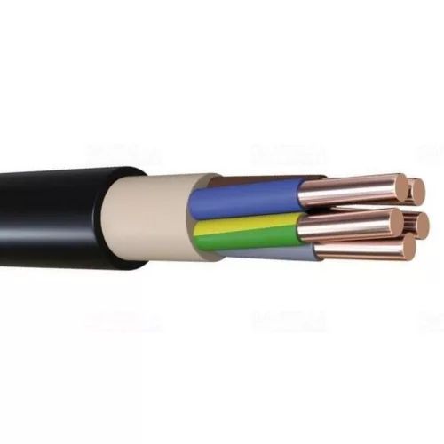 PVC szigetelésű földkábel réz vezetővel NYY-J 5x6 mm2 /vágható/
