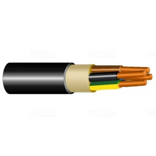 PVC szigetelésű földkábel réz vezetővel NYY-J 5x10 mm2 /vágható/ Prysmian