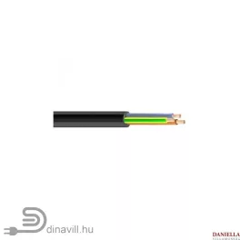   Gumiköpenyes kábel GT vezeték 3x2,5mm2 fekete sodrott réz erű H05RR-F (GT)