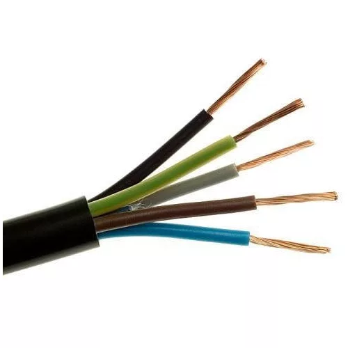 Gumiköpenyes kábel GT vezeték 5x1,5 mm2 fekete sodrott réz erű H05RR-F (GT)