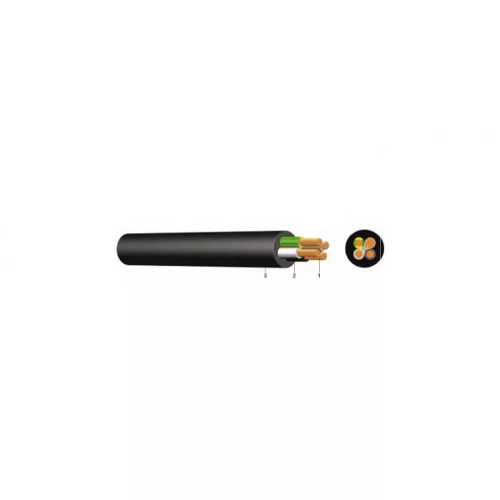 Gumiköpenyes kábel GT vezeték 5x6mm2 fekete sodrott réz erű H07RN-F (GT)