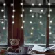 Home KAF 50C LED/WH LED-es fényfüggöny, 0,81 m / 50 db hidegfehér LED,  fehér vezeték, álló fényű, hálózati adapter, beltéri kivitel, KAF_50C_LED_WH
