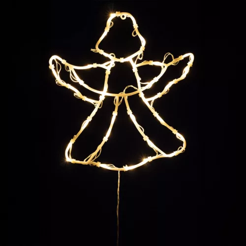 HOME KID501WW angyal ablakdísz, 35 db melegfehér LED, időzítő, kül- és beltéri kivitel