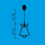 Home KID 415 harang ablakdísz, 8 db LED, öntapadós elemtartó, KID_415