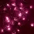 Home KII 100/P LED-es fényfüzér, 8 m / 100 db pink LED, állófényű, zöld vezeték, hálózati adapter, beltéri kivitel, KII_100_P