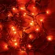 Home KII 50/R LED-es fényfüzér, 4 m / 50 db piros LED, állófényű, zöld vezeték, hálózati adapter, beltéri kivitel, KII_50_R