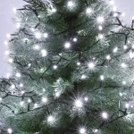Home KII 50/WH LED-es fényfüzér, 4 m / 50 db hidegfehér LED, állófényű, zöld vezeték, hálózati adapter, beltéri kivitel, KII_50_WH