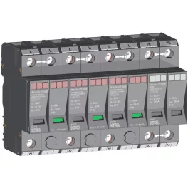   KIWA POm I 3+1 LCF 100/25kA szikraköz+varisztor túlfeszültség levezető T1+T2 (B+C) 81.142