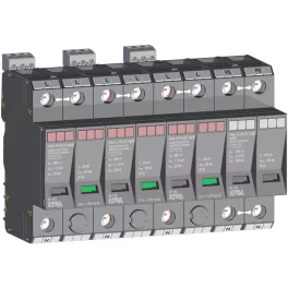   KIWA POm I 3+1R LCF 100/25kA szikraköz+varisztor túlfeszültség levezető T1+T2 (B+C) 81.143
