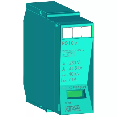 KIWA PO I eco 0 280V túlfeszültség levezető betét 7kA T1+T2 (B+C) 81.208