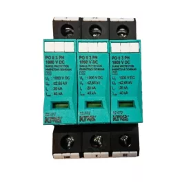   KIWA PO II 3 PH 1000V DC túlfeszültség levezető 20kA T2 (C) 82.072