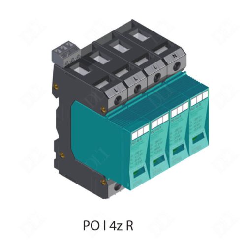 KIWA PO I 4z R 280V túlfeszültség levezető távjelzős 12,5kA T1+T2 (B+C) 83.008