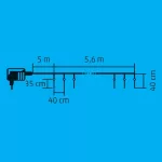 LED-es jégcsap fényfüzér, KJL_35