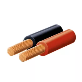   SAL KLS 1,5 hangszóróvezeték, piros-fekete, 2 x 1,5 mm2, 0,15 mm elemi szál, 100 m/ tekercs, KLS_1_5
