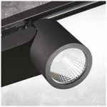 NEXTRACK NT5 háromfázisú sínes lámpa, 28W, 24°, CRI 90, Fekete KOBI-000117 SpectrumLED