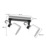 Ceiling lamp 2PŁ. PAKOS 1102 KOBI-000862 KOBI
