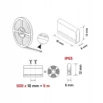LED NEON FLEX IP65 6000K 5M 11W/M