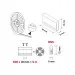 LED NEON FLEX IP65 ZIELONA 5M 11W/M