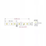 LED COMFORT 300 2835 IP20 6200K 5M 9W/M