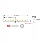 LED COMFORT 300 2835 IP20 3000K 5M 14W/M