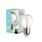 E27 LED-fényforrás, 1 W, filament, Meleg fehér WW K lm, KOBI-001145 SpectrumLED