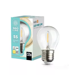   E27 LED-fényforrás, 1 W, filament, Meleg fehér WW K lm, KOBI-001145 SpectrumLED