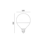 E27 LED-fényforrás, 24 W, Természetes fehér NW 4000K 2600lm, KOBI-001151 KOBI