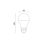 E27 LED-fényforrás, 13 W, Természetes fehér NW 4000K 1350lm, KOBI-001180 KOBI