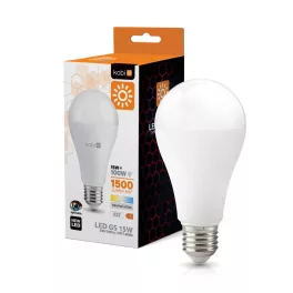   E27 LED-fényforrás, 15 W, Természetes fehér NW 4000K 1500lm, KOBI-001184 KOBI