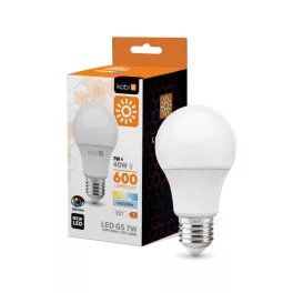   E27 LED-fényforrás, 7 W, Hideg fehér CW 6000K 600lm, KOBI-001192 KOBI