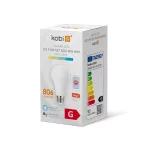 E27 LED-fényforrás, 10 W, WiFi, RGB, Meleg fehér  K 806lm, KOBI-001193 KOBI