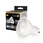 GU10 LED-fényforrás, 3 W, Hideg fehér CW 6200K 270lm, KOBI-001208 KOBI