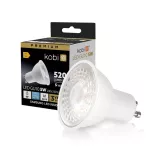 GU10 LED-fényforrás, 5 W, Hideg fehér CW 6500K 450lm, KOBI-001221 KOBI
