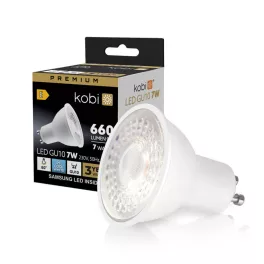   GU10 LED-fényforrás, 7 W, Hideg fehér CW 6500K 630lm, KOBI-001231 KOBI