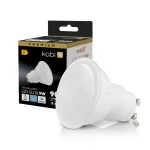 GU10 LED-fényforrás, 9 W, szabályozható, Hideg fehér CW 6000K 900lm, KOBI-001237 KOBI