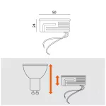 LED bulb INSERT 6,5W 4000K milky Kobi