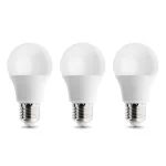 E27 LED-fényforrás, 10 W, Meleg fehér, 3-as kiszerelés