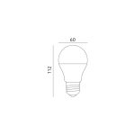 E27 LED-fényforrás, 10 W, Meleg fehér, 3-as kiszerelés WW K 800lm, KOBI-001252 KOBI