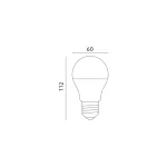 E27 LED-fényforrás, 10 W, Meleg fehér, 3-as kiszerelés