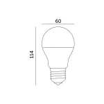 E27 LED-fényforrás, 10 W, Meleg fehér WW 2700K 1055lm, KOBI-001254 SpectrumLED