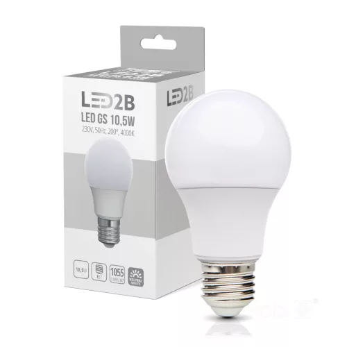 E27 LED-fényforrás, 10 W, Természetes fehér NW 4000K 1055lm, KOBI-001255 KOBI