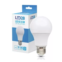   E27 LED-fényforrás, 9 W, Hideg fehér CW 6500K 806lm, KOBI-001273 KOBI