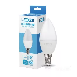   E14 LED-fényforrás, 9 W, Hideg fehér CW 6500K 806lm, KOBI-001300 KOBI