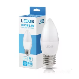   E27 LED-fényforrás, 9 W, Hideg fehér CW 6500K 806lm, KOBI-001306 KOBI