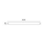 T8 LED-fénycső 9W, 60 cm, Természetes fehér KOBI-001318 KOBI