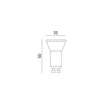GU10 LED-fényforrás, 4 W, Természetes fehér NW 4000K 320lm, KOBI-001323 KOBI