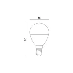 E14 LED-fényforrás, 9 W, Természetes fehér, Prémium NW 4000K 900lm, KOBI-001332 SpectrumLED