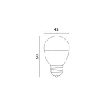 E27 LED-fényforrás, 9 W, Természetes fehér, Prémium NW 4000K 900lm, KOBI-001341 KOBI