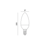 E14 LED-fényforrás, 9 W, Hideg fehér, Prémium CW K lm, KOBI-001372 SpectrumLED