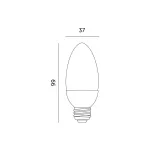 E27 LED-fényforrás, 6 W, Természetes fehér NW 4000K 470lm, KOBI-001375 KOBI